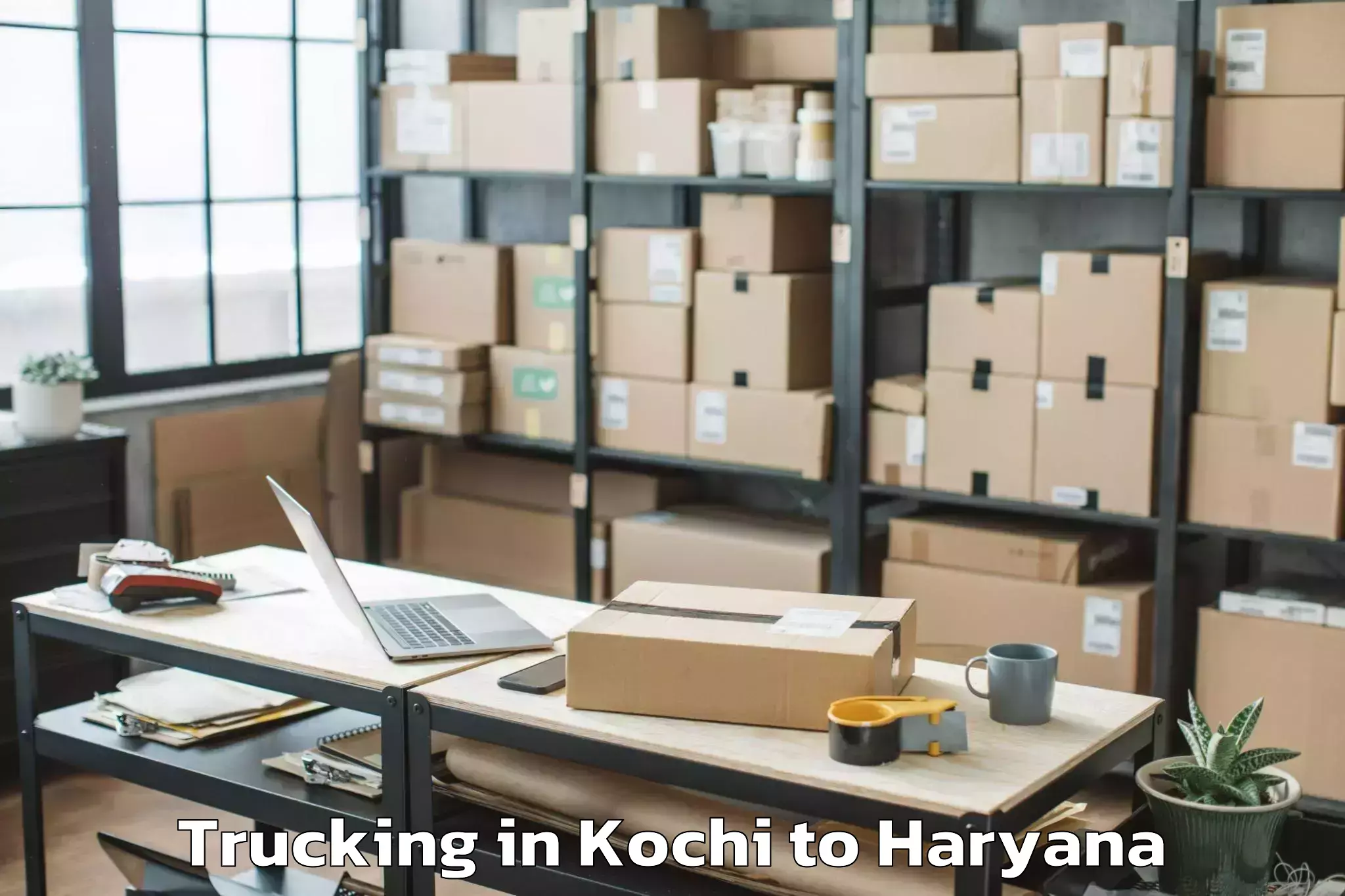 Hassle-Free Kochi to Omaxe Gurgaon Mall Trucking